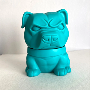 Danger Dog Blue Soft Vinyl Figure